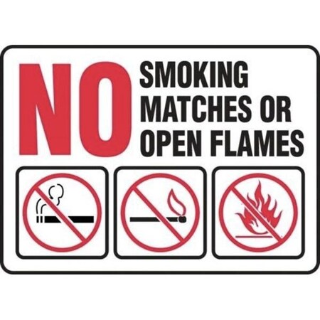 Accuform SMOKING CONTROL SIGN 10 in x 14 in PLASTIC MSMK581VP